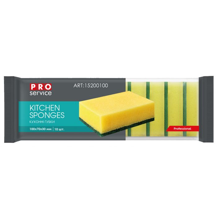 PRO Service Губка кухонна 10шт.(46шт/ящ) Арт. 15200100